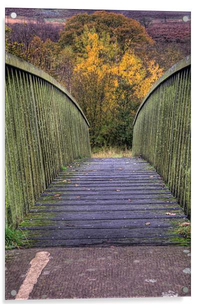 The Bridge to Autumn Acrylic by Steve Purnell