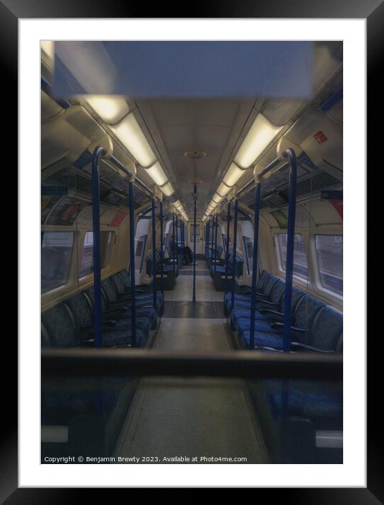 London Underground Framed Mounted Print by Benjamin Brewty