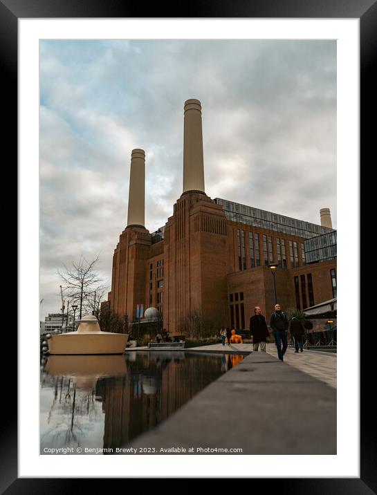 Battersea Power Station Framed Mounted Print by Benjamin Brewty