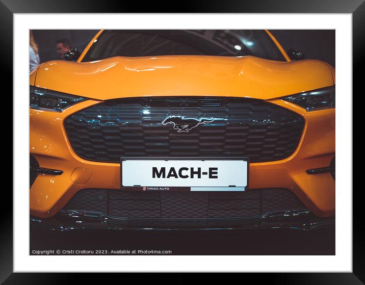  Ford Mustang Mach -E  Framed Mounted Print by Cristi Croitoru