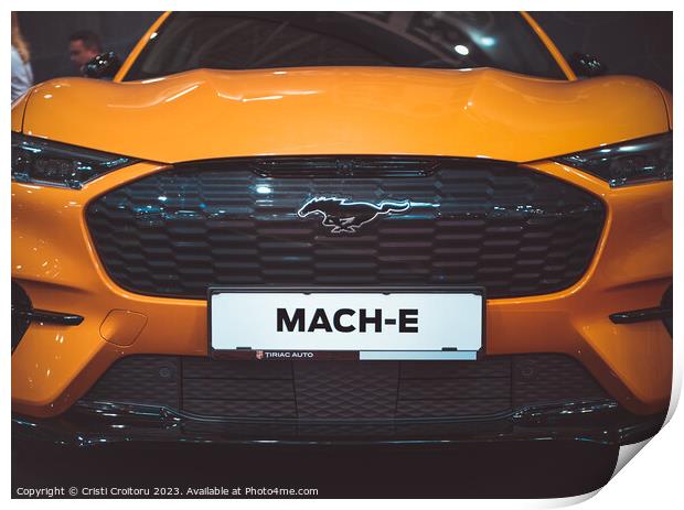  Ford Mustang Mach -E  Print by Cristi Croitoru