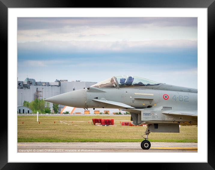 Eurofighter Typhoon  Framed Mounted Print by Cristi Croitoru