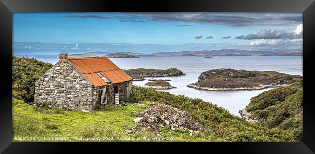 Red Roof Cottage Framed Print by John Godfrey Photography