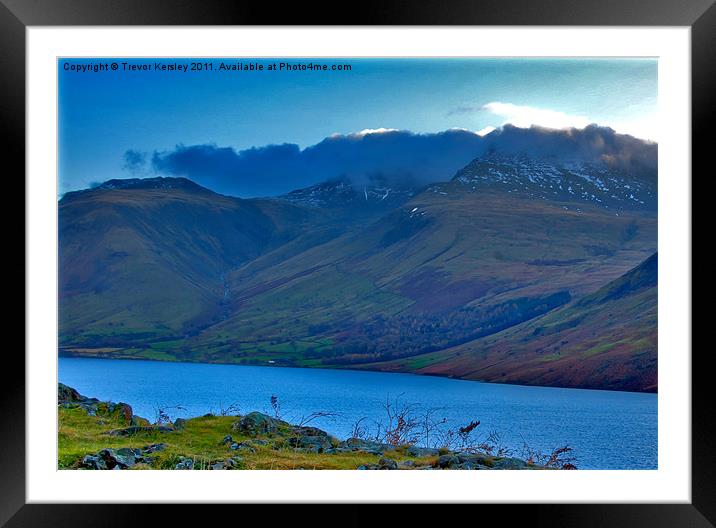 Wast Water Framed Mounted Print by Trevor Kersley RIP