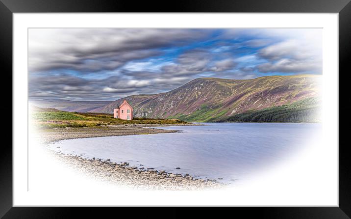 The Pink House Framed Mounted Print by John Godfrey Photography