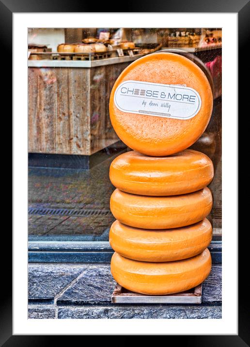 Dutch Cheese Framed Mounted Print by Valerie Paterson