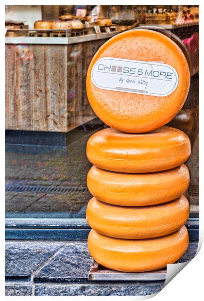 Dutch Cheese Print by Valerie Paterson