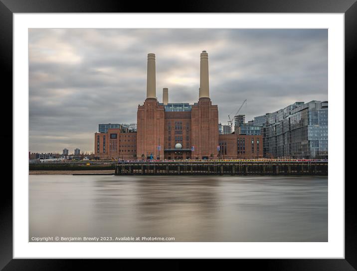 Battersea Power Station Long Exposure Framed Mounted Print by Benjamin Brewty