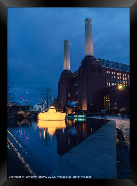 Battersea Power Station Framed Print by Benjamin Brewty