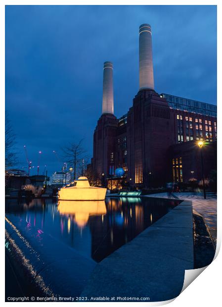 Battersea Power Station Print by Benjamin Brewty