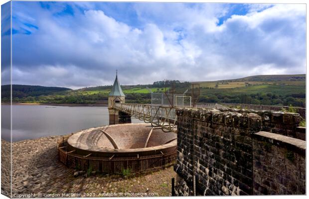 Pontsticill Reservoir. Brecon Beacons, South Wales  Canvas Print by Gordon Maclaren