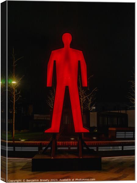 Red Man  Canvas Print by Benjamin Brewty