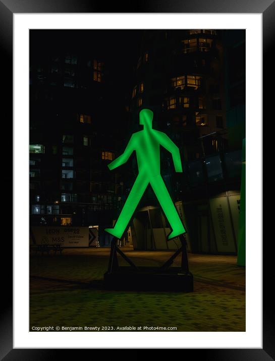 Green Man  Framed Mounted Print by Benjamin Brewty