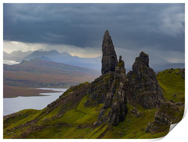 Old Man of Storr, Isle of Skye. Print by Tommy Dickson