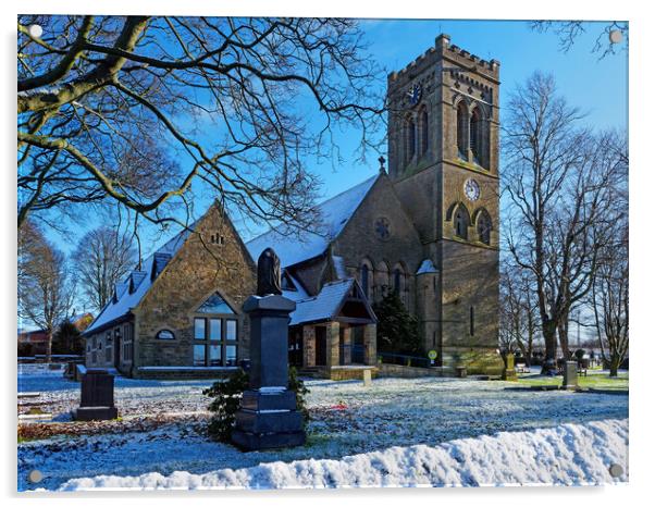 St Johns Church, Lepton, Huddersfield Acrylic by Darren Galpin