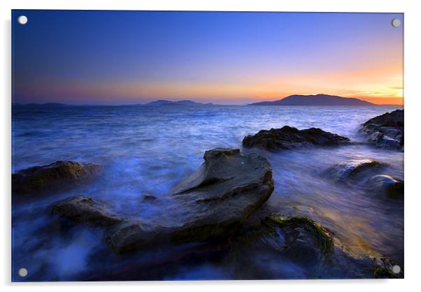 San Juan Sunset  Acrylic by Mike Dawson