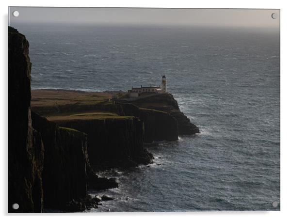 Neist Point Lighthouse Acrylic by Emma Dickson