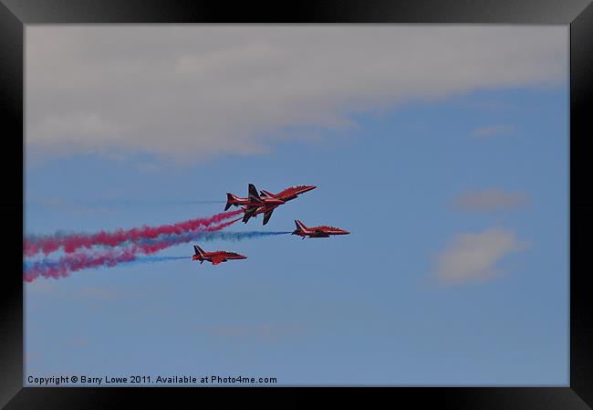 5 Reds 2 Framed Print by Barry Lowe