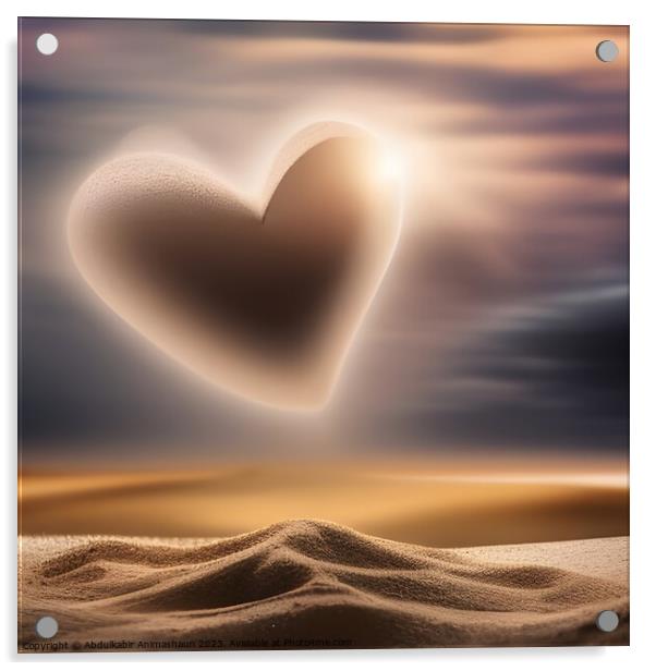 Sands of love storm Acrylic by Abdulkabir Animashaun