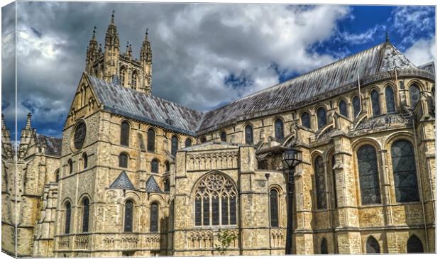 Canterbury Cathedral  Canvas Print by Alison Chambers