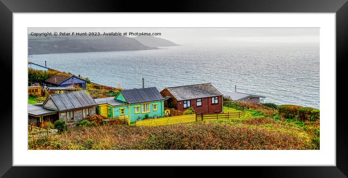 Living On The Edge At Whitsand Bay Framed Mounted Print by Peter F Hunt