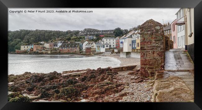Kingsand Cornwall End Of The Road Framed Print by Peter F Hunt