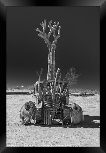 Abandoned car in Namibia Framed Print by Gunter Nuyts