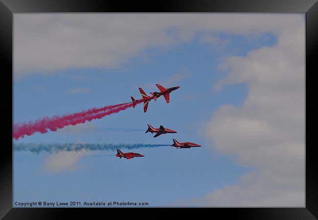 5 Reds 4 Framed Print by Barry Lowe