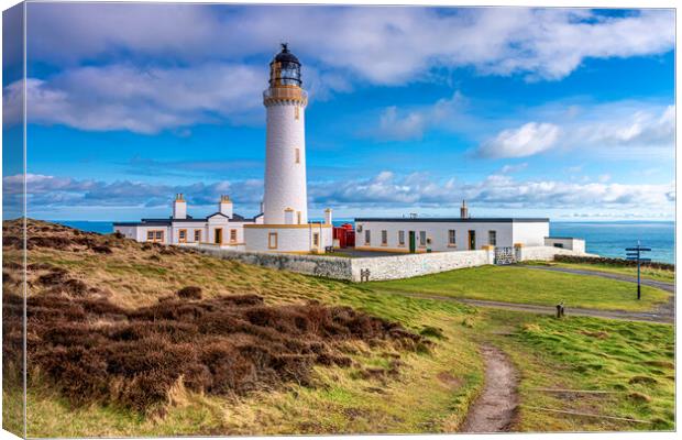 Mull of Galloway Lighthouse Canvas Print by Valerie Paterson
