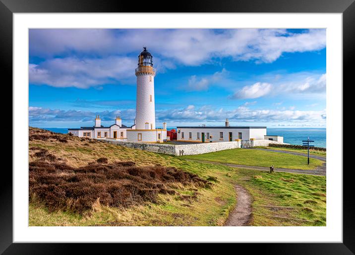 Mull of Galloway Lighthouse Framed Mounted Print by Valerie Paterson