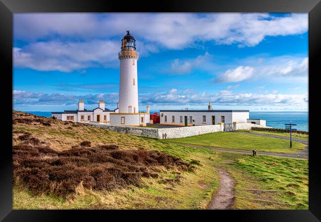 Mull of Galloway Lighthouse Framed Print by Valerie Paterson