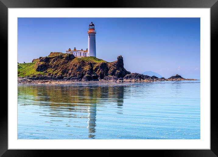 Turnberry Lighthouse Framed Mounted Print by Valerie Paterson