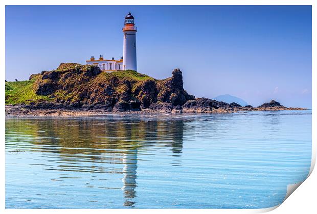 Turnberry Lighthouse Print by Valerie Paterson