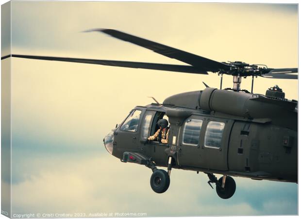 United States military helicopter Canvas Print by Cristi Croitoru
