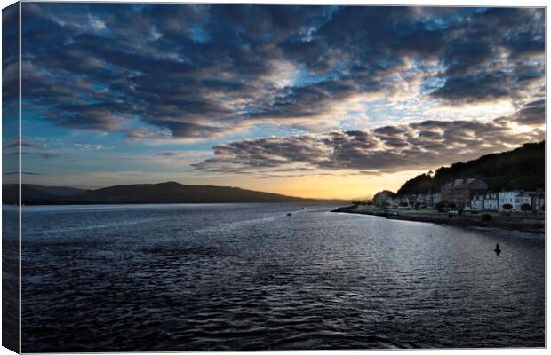 Isle of Bute Ferry  Canvas Print by Steve Taylor