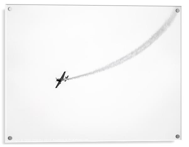 Minimalist  acrobatic aircraft Acrylic by Cristi Croitoru