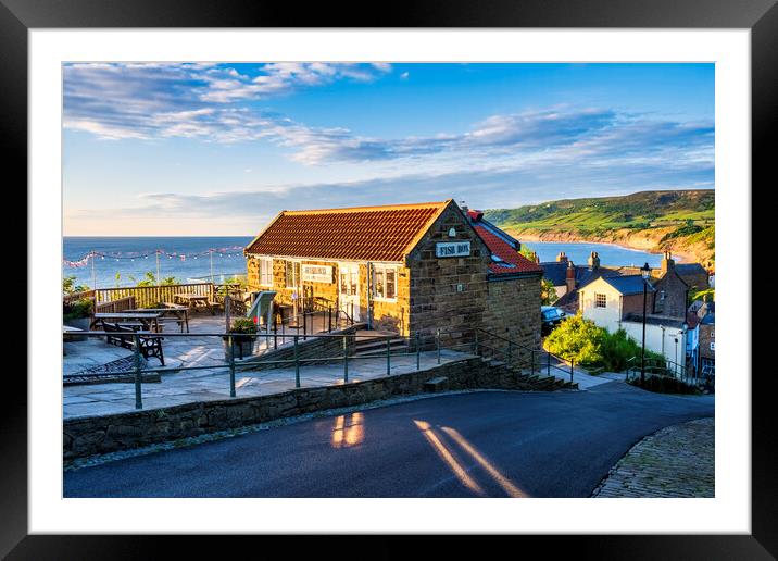 Fish Box Robin Hoods Bay Yorkshire Framed Mounted Print by Tim Hill