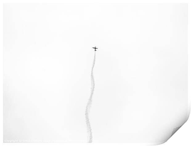 Minimalist  acrobatic aircraft Print by Cristi Croitoru