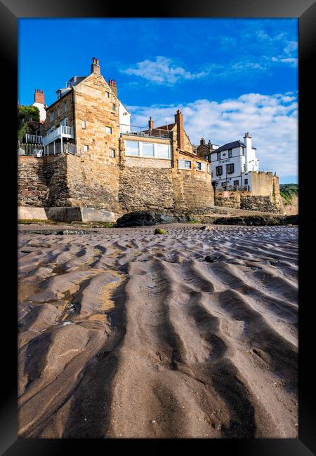 Ripples in the sand, Robin Hoods Bay Framed Print by Tim Hill