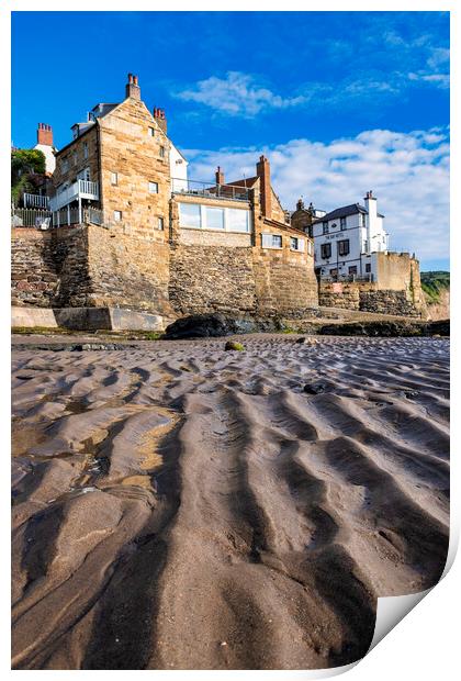 Ripples in the sand, Robin Hoods Bay Print by Tim Hill