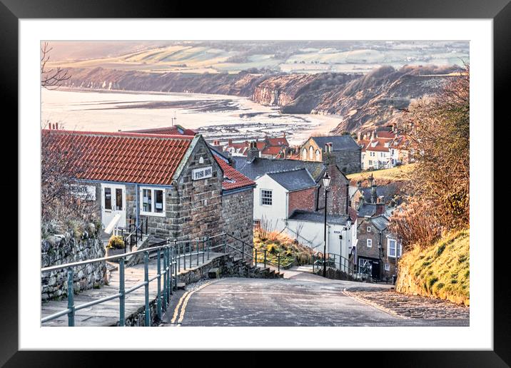 Robin Hoods Bay North Yorkshire Framed Mounted Print by Tim Hill