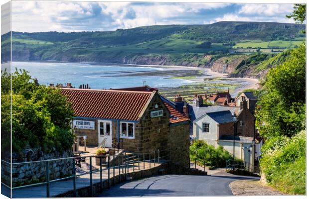 Robin Hoods Bay North Yorkshire Canvas Print by Tim Hill