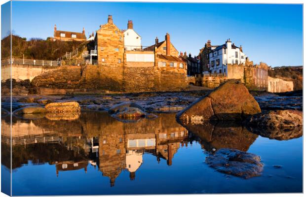 Serenity at Robin Hoods Bay Canvas Print by Tim Hill