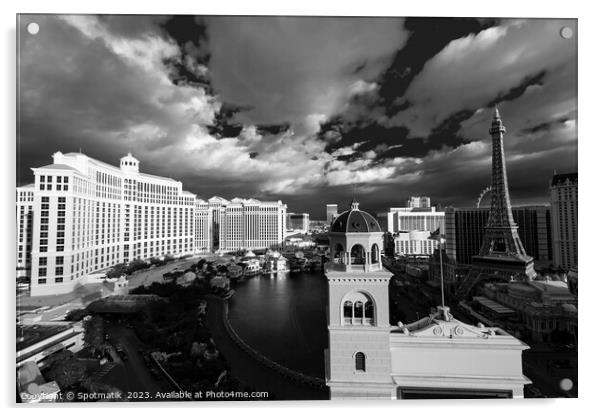Bellagio Luxury Resort Hotel Las Vegas Nevada Acrylic by Spotmatik 