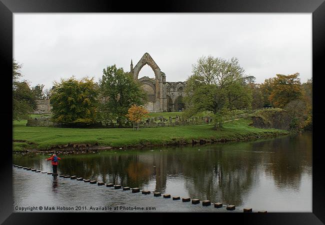 Stepping Stones Framed Print by Mark Hobson