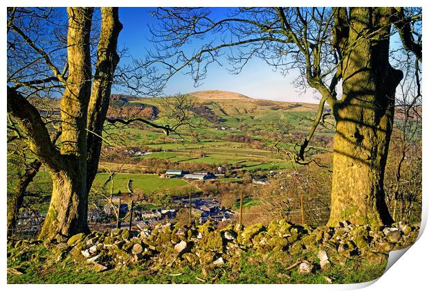 Lose Hill and Hope Valley  Print by Darren Galpin
