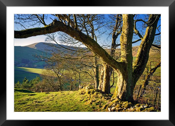View of Mam Tor, Peak District Framed Mounted Print by Darren Galpin