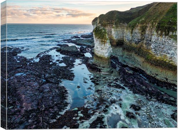 Flamborough Head East Yorkshire Canvas Print by Tim Hill