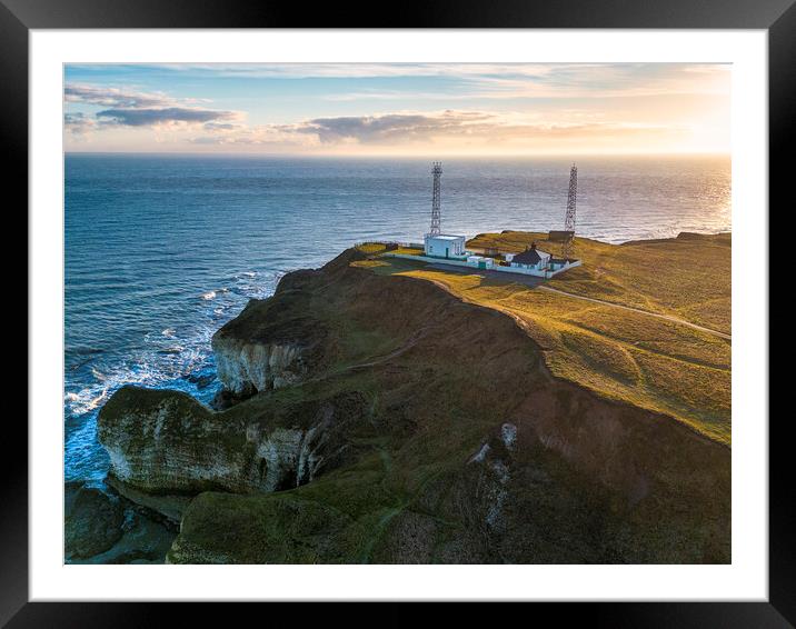 Aerial Symphony of Flamborough Head Framed Mounted Print by Tim Hill