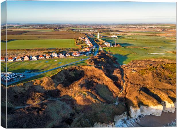 Flamborough Head East Yorkshire Canvas Print by Tim Hill